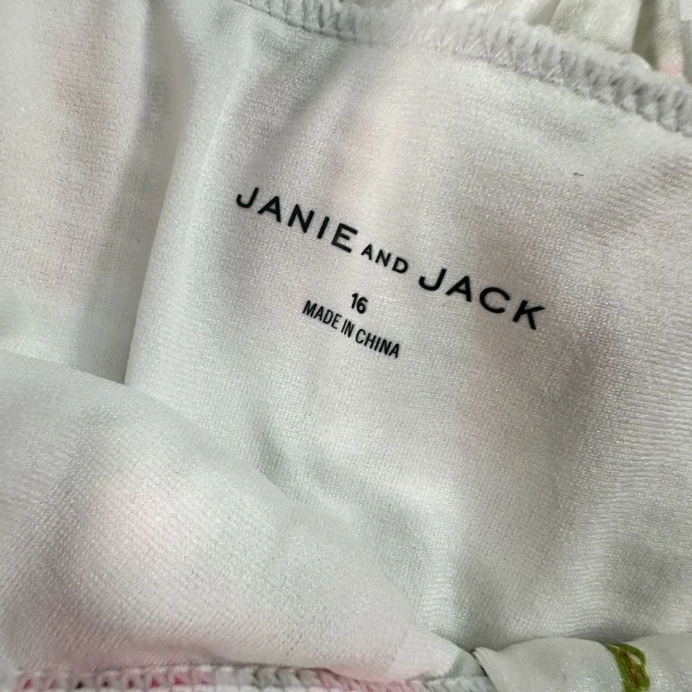 NWT Janie & Jack Girls 2 Piece Floral Bikini Bathing Suit - Size 16/XXL
